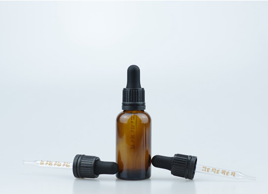Củng Amber Glass Bottle With 18-41 Small Head Tamper Eviden Droper Cap.